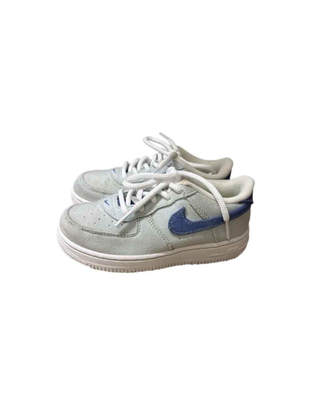Nike Kids' Air Force 1 LV8 Blue Tint Polar Gray and Blue Sneakers Size 10C